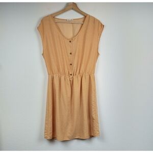 MACYS Maison Jules Fit and Flare Yellow Stripe Dress Size XL